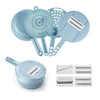 9 Sets Multi-Function Vegetable Slicer, Blue