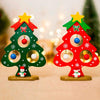 Christmas Tree Small Ornament Mini Painted Christmas Tree Decorations Christmas Wooden Card New Year's Decorations For Home