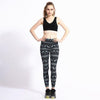 Autumn Winter  Women Christmas Elastic 3D Print Pants Leggings  Sport female skinny trousers