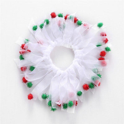 Christmas Pet cat dog Wreath Jingle Bell And Stars Decorative Dog Collars Kitty Puppy Xmas dress Up Cosplay Neck lace Mesh sale