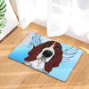 Basset Hound Dog Angel Door Mat