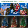 Christmas Tree Dazzler LED String Lights Colourful Changeable Twinkling Night Lamp Holiday New Year Garden Tree Decoration