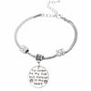 "No Longer By My Side But Forever In My Heart" Bracelet