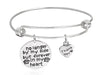 "No Longer By My Side But Forever In My Heart" Commemorative Bangle