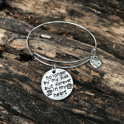 "No Longer By My Side But Forever In My Heart" Bangle