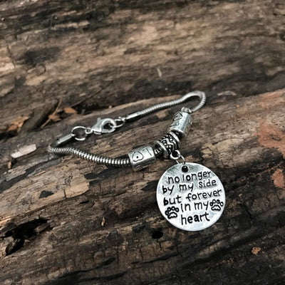 "No Longer By My Side But Forever In My Heart" Bracelet