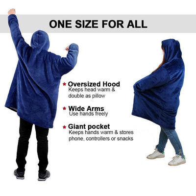 Blanket Sweatshirt For Adults & Children