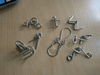 8 pcs/set Metal Wire Brain Teasers