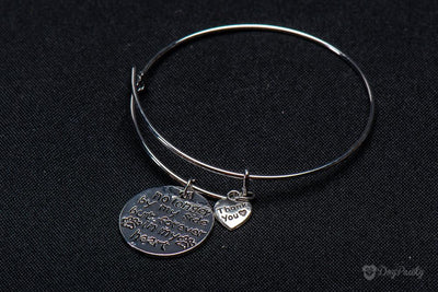 "No Longer By My Side But Forever In My Heart" Commemorative Bangle