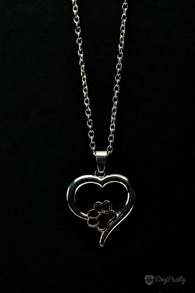 Always In My Heart Paw Necklace