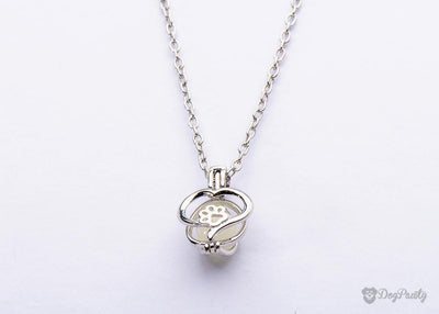 'Paws on My Heart' Glow-In-The-Dark Necklace