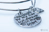 "No Longer By My Side But Forever In My Heart" Commemorative Bangle