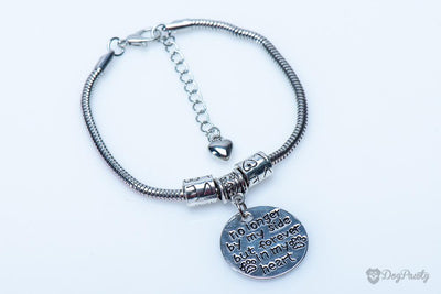 "No Longer By My Side But Forever In My Heart" Bracelet