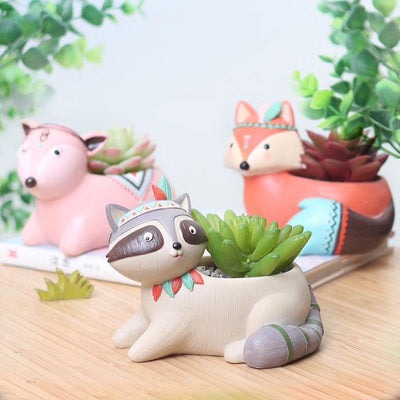 Boho Animals Planter