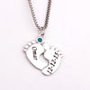 Baby Feet Personalized Necklace