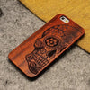 Candy Skull Wooden iPhone Case