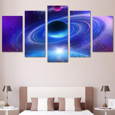 5 Piece Canvas Galaxy Wall Art