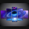 5 Piece Canvas Galaxy Wall Art