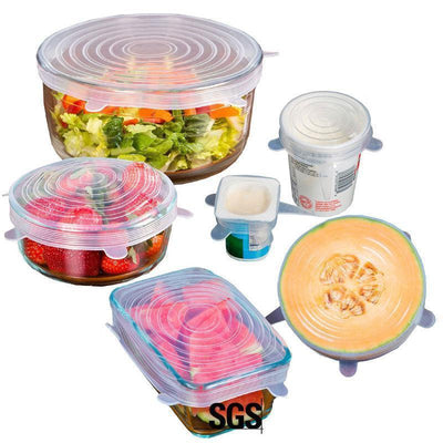 6 Piece Universal Silicone Lids