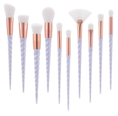 10 Piece Unicorn Makeup Brush Set