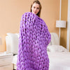 Chunky Knitted Blanket