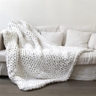 Chunky Knitted Blanket