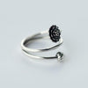 925 Sterling Silver Lotus Ring