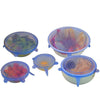 6 Piece Universal Silicone Lids