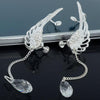 Angel Wing Crystal Drop Earrings