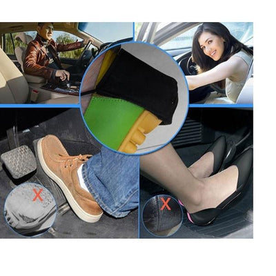 1pc Unisex Black Shoe-Heel Protector for Driving