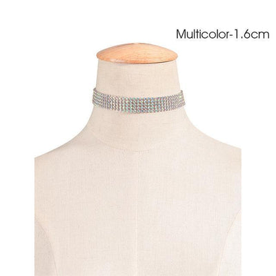 Chloe Crystal Rhinestone Choker Necklace