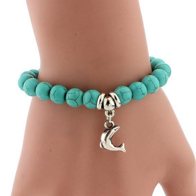 Boho Turquoise Charm Bracelet