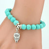 Boho Turquoise Charm Bracelet